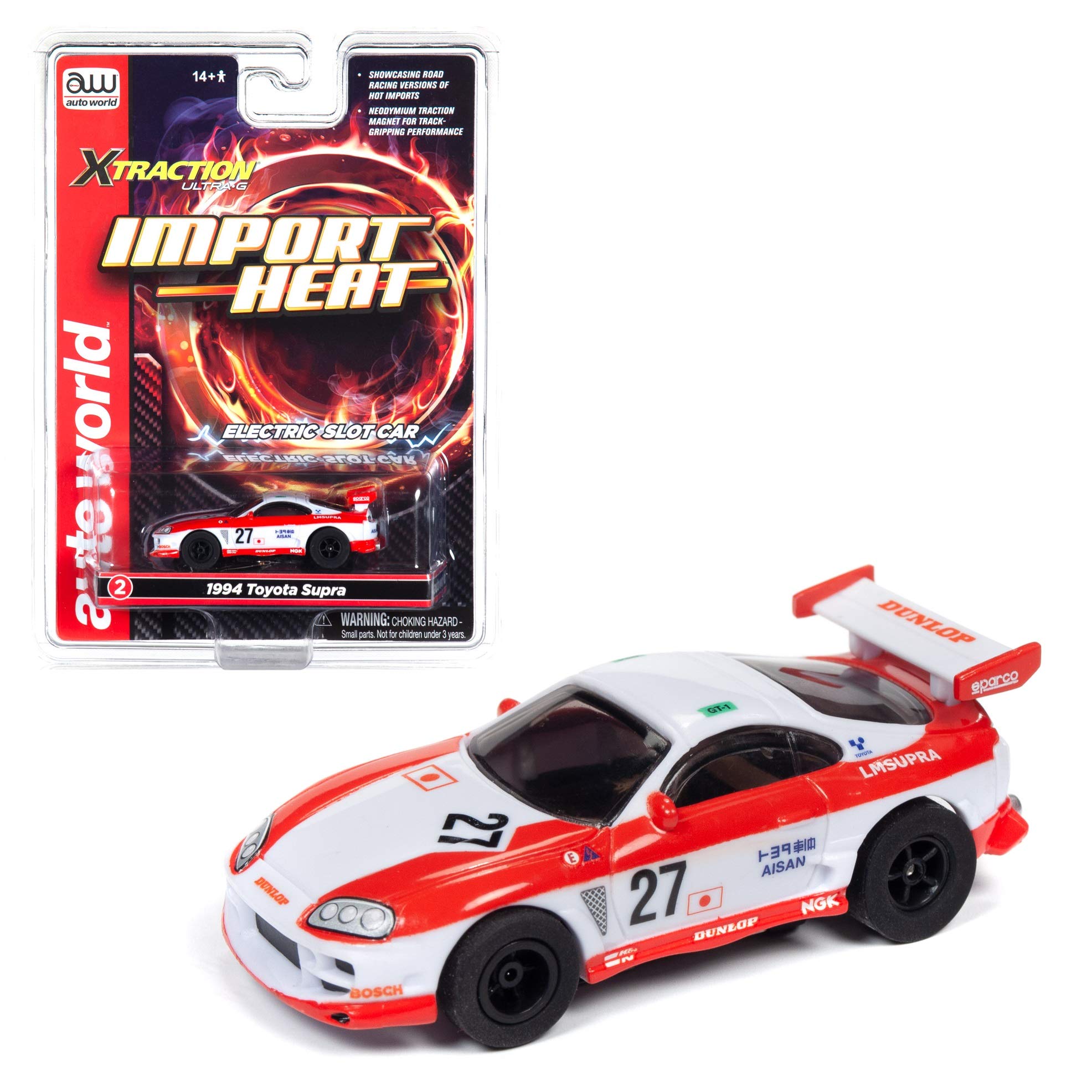 Amazon.com: Auto World 1994 Toyota Supra HO Scale Slot Car : Toys
